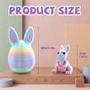 3D Printed Easter Eggs with Bunny Inside,Easter Surprise Rabbit Eggs,3D Printed Animals, Easter Basket Stuffers,Fidget Toys Gifts (6PCS)