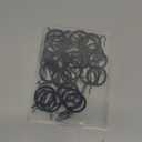 30 Pieces Metal Drapery Curtain Rings Curtain Hanging Rings and 30 Pieces Metal Curtain Drapery Pin Hooks for Window Curtain, Door Curtain and Shower Curtain, 30 mm Internal Diameter (Black)
