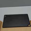 Lodge Double Play Reversible Cast Iron Grill/Griddle  DualSided with Double Burner Configuration for Eggs, Pancakes, Burgers & More  Seasoned, NonToxic Cookware  HeavyDuty Grill Pan  Black