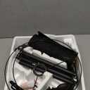 BoostArea Tree Texture Shade Floor Lamp - 8W LED Arched Standing Lamp with Linen Shade, Mid Century Design for Living Room, Bedroom, Office