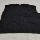 Womens Sweaters Sleeveless Summer Tank Tops Casual Knit Sweater Vest Crewneck Loose Fit Pullover 2025 (Large, Black)