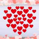 Ferraycle 30 Pcs Magnetic Valentine's Day Garage Door Decorations Heart Garage Door Magnets Love Heart Garage Door Decor Car Magnets Stickers Refrigerator Magnets Decals