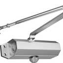 Door Closers Commercial Heavy Duty Automatic Door Closer Residential Grade 3 Spring Hydraulic Door Closer Silver Aluminium