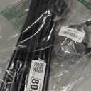 Curtain Rods for Windows 48 to 84, 5/8" Blackout Wrap Around Curtain Rod Telescoping Adjustable for Sliding Door Bedroom Kitchen RV, Black (36" -93")