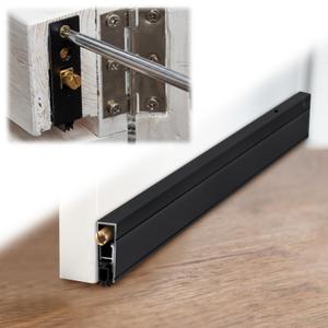 Yaocom 2 Pack 36" Automatic Door Sweep Aluminum Door Bottom Seal, Black