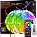 HEDYNSHINE 150ft LED Strip Lights,RGB Color Changing by 40key Remote and Phone, LED Strip Lights Music Sync,Smart LED Strip Lights for Bedroom 150feet