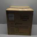 glitzhome Set of 3 Lightweight Faux Ceramic Plastic Planter Pots with Pre-Install Easy Knock-Out Drainage Hole, 14.25" D x 11.75" H, Gradient Turquoise