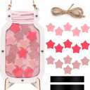 Reward Incentive Jar, Anglecai Stars Incentive Jar for Classroom Magnetic Reward Behavior Chart for People Responsibility Can Behavior Management Tool (Pink)
