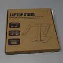 Foldable Laptop Stand, Height Adjustable Ergonomic Computer Stand for Desk, Aluminum Portable Laptop Lecterns Riser Notebook Mount Compatible with MacBook Pro Air, HP, Dell 10-16" (Silver)