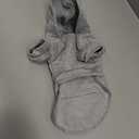 1 Pack Dog Hoodie Warm Hood Dog Sweater Cold Weather Small Dogs Sweatshirt Comfort Pet Clothes with Pockets Cats Chihuahua Clothes for Male Female Girl Boy Sporty Daily Wear, Small (Back: 9.45", Chest: 14.9"), Grey