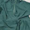 Women's Fall Long-Sleeve Mini Dress Elegant V-Neck with Ruffled Hem Wedding Guest Dresses Size XL