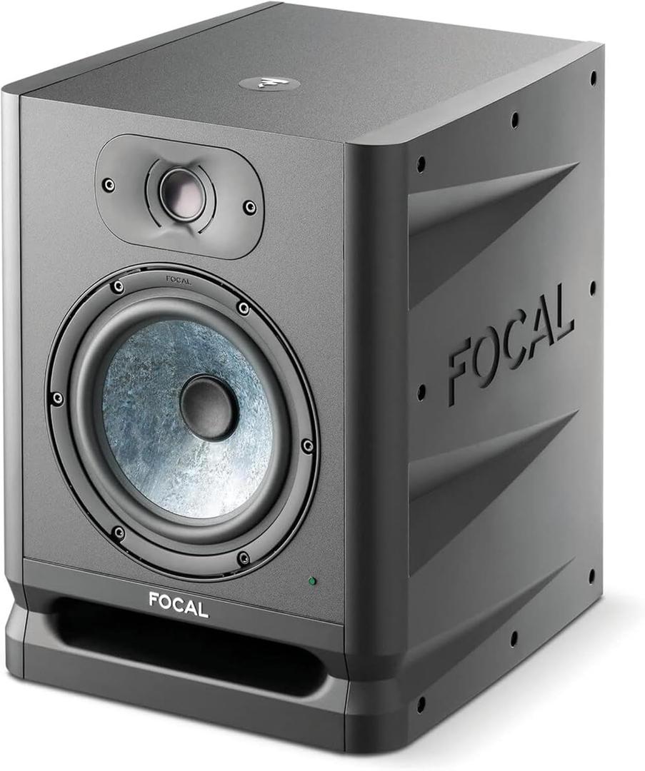 Focal Alpha 65 Evo  6.5" Active 2-Way Studio Monitor, 85W RMS Bi-Amp, Slatefiber Woofer, 40Hz22kHz, Neutral Nearfield Reference Speaker  Sold Individually