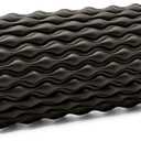 Textured Foam Rollers for Muscle Recovery – Medium-Density Back Foam Roller for Back Pain Relief & Muscle Recovery in Legs & Arms – Hollow Foam Roller for Muscle Exercises by PowX 5.5x17.7 In. (Black) Pack of 1 