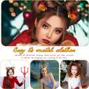 Deer Reindeer Elk Headbands: Women Girls Fairy Headwear Floral Flower Headdress Hairband for Christmas Xmas Party