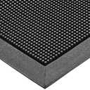 NoTrax 345 Scraper Outdoor Brush Mat, Natural Rubber Doormat for Outdoor Year-Round Use, Heavy-Duty, Durable, Beveled Edges, 36'' x 60'' Black, 345S3660BL