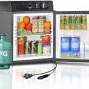 12 Volt RV Refrigerator, 3 Way Gas Refrigerator,1.4 cu.ft Propane refrigerator 110 Volt/12V/LPG Camping Fridge, 3 Way RV Fridge Silent, Outdoor, RVs, Garages,Trucks,Cabins Use