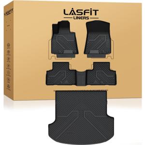 LASFIT Floor Mats for Genesis GV80 2021-2024 5-Seats, with Cargo Mat