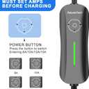 Portable Tesla Charger Level 1, 15Amp 110V, 1.65KW Tesla Electric Vehicle Charger, 21Ft Extension Cord, Plug-in Electric Car Home Charging Station,Compatible with All Tesla Models X/Y/3/S