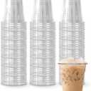 [200 COUNT] HAKOWARE 8 oz Ultra Clear Disposable Plastic Cold Cups, Disposable Cups 8 oz for Wedding & Party, Plastic Cocktail Cups, Disposable Clear Cups for Iced Coffee & Cold Beverage
