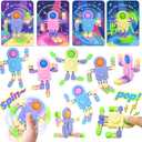 28 Pcs Wacky Tracks Fidget Spinners with Pop Bubble, Valentines Day Gifts for Kids, Valentines Cards for Party Favor, Valentines School Classroom Exchange Prizes for Boys Girls toys
