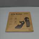 Ozaiic Pilates Socks for Women Non Slip Grip, Yoga Socks with Grippers for Barre, Hospital, Ballet, Dance, Barefoot Workout (One Size, Black 1p)