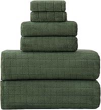 39x79 Inches Bath Sheet Towels for Adults Super Soft Absorbent Quick Dry Microfiber Extra Large Bath Towels for Bathroom(Olive Green,6PCS)