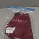 AVZXSA Women's Sexy Seamless Jumpsuit 2 piece outfit, Mock Neck Long Sleeve Bodysuit with Snap Crotch and Leggings Set Wine Red, S/M