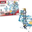 K'NEX - Marble Coaster Run with Motor 504 Pieces, STEM Building, Kid Construction Set Ages 8+ (48.26 cm x 40.64 cm x 63.5 cm)