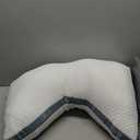 Eli & Elm | Best Ergonomic Side Sleeper Pillow for Neck Pain. Supportive Cooling Latex Fill with Luxury Breathable Cover. U-Shape Contoured Design. Queen Size Bed Pillow - 17" X 29"