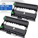 High Yield DR730 Drum Unit Replacement for Printer - 2 Packs, Compatible with HL-L2350DW MFC-L2710DW DCP-L2550DW MFC-L2750DW HL-L2390DW HL-L2395DW MFC-L2690DW HL-L2370DW HL-L2370DWXL Printers (2*Black)