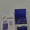 Upgrade Version Magnetic Eye Glass Repairing Kit, Eyeglass Repair Tool Kit with Compact Screw Box Include Nose Pads, Precision Screwdriver Set, Screws, Tweezer for Eyeglass, Sunglass, Spectacles Watch