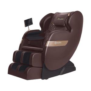 Real Relax 2025 Massage Chair Full Body,Dual Core S Track with Zero Gravity Recliner,Lower Back and Calf Heating, LCD and APP Control,Shiatsu,Bluetooth,Office and Home Use,Brown and Gold