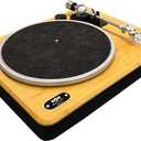 House of Marley Stir It Up Wireless 2 Turntable - Bluetooth Record Player, 2-Speed Sustainably Made Vinyl Player, Turntables for Vinyl Records with Audio Technica Cartridge & Built-in Pre-Amp, Bamboo