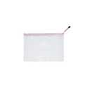 HLDInie Mesh Zipper Pouch Bag, A3 Zipper File Bag for Organizing Storage, Waterproof, Pink, 17" x 12"/44cm x 32cm