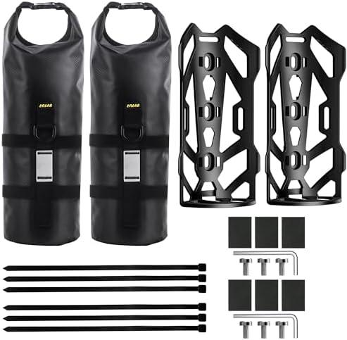 MAKELEN 2 Pack Front Fork Bags, Mountain/Road Bike Waterproof Roll Top Design, 5L Capacity, Sporty Casual Style