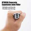 Flexible EPDM Rubber Strip (25 ft Long and 1 inch Wide) for Concrete Crack Repair and Replacement - Weather and Aging Resistant Expansion Joint Filler for Driveways and Sidewalks