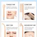 High Frequency Wand, Portable Facial Device with 4 Different Tubes