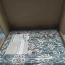 6x9 Area Rugs Washable Rugs for Bedroom,Faux Wool Moody Floral Boho Vintage Oriental Indoor Carpet for Living Room,Hunter Forest Green