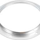 PATIKIL 8" Duct Connector Flange, Metal Straight Pipe Exhaust Flange Duct Mounting Plate for Heating Cooling Ventilation HVAC System, Galvanized Steel