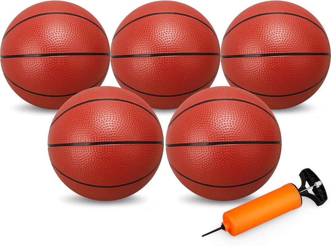 9.8Basketball Bouncy Ball for Kid Adult Teen, Soft Ball for Basketball Hoop Trampoline, Size 7 PVC Waterproof Basketballs for Swimming Pool, Sports Toy for Indoor Outdoor Water Pool Games Party