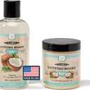 CLARK'S Cutting Board Care Kit with Coconut Oil - Includes Butcher Block Oil and Wax - Made with Refined Coconut Oil, Natural Beeswax, and Carnauba Wax - For Kitchen Countertops and Butcher Blocks