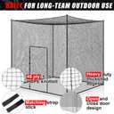 Syhood Baseball Batting Cage Net for Backyard NET ONLY, 10 x 10 x 10 ft