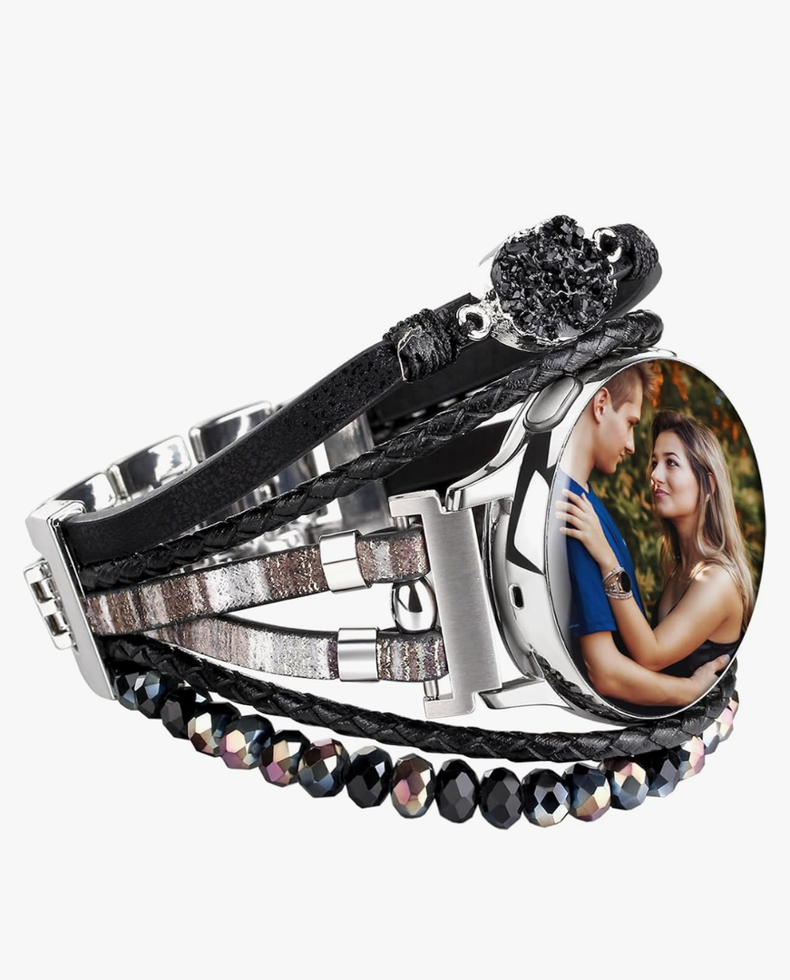 Custom4U Mens Leather Bracelet Custom Engraving Braided Rope Bangle Personalized Jewelry for Men and Women (with Gift Box)