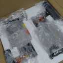 Farmhouse Wall Sconces 2-Pack, Wired Sconces Wall Lighting with Glass Shade, Decor Set of Two for Bedroom Bathroom Livingroom, Square-Wired