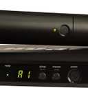 Shure BLX24/PG58 Wireless Microphone System - 14-Hour Battery Life, 300 ft Range, UHF | Includes PG58 Handheld Vocal Mic, Single Channel Receiver | H11 Band (BLX24/PG58-H11)