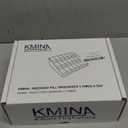 KMINA Extra Large Pill Organizer 3 Times a Day, Weekly Medicine, 7 Day Pills Box Case with Push Button for Big Vitamin Supplements, Patented, Made in Europe