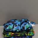 wegreeco Washable Male Dog Belly Band (Stylish Pattern)- Pack of 3 - Male Dog Belly Wrap, Dog Diapers Male (Abstract Geometrical Blue, X-Large)