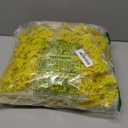 Plastic Security Padlock Seals Numbered Security Tags - Tamper Proof Disposable Locks for Luggage Medical Clothing (1000 PCS) (Yellow)