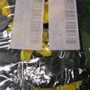 Expandable Fence Privacy Screen for Balcony Patio Outdoor,Decorative Faux Ivy Fencing Panel,Artificial Hedges (Single Sided Leaves) (4, Yellow Flowers) 45"L X 12"W