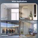 Shower Glass Support Bar, Both Sides Available, Frameless Bathroom Glass Clamp L Shape Panel Bracket, No Drill，Fixed Shower Panel to Wall (BRUSE Gold)